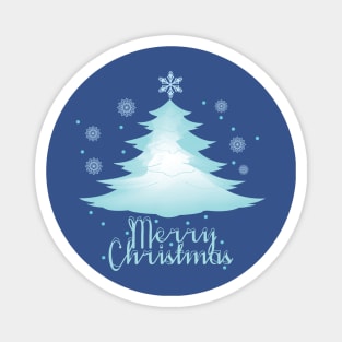 Blue Xmas tree Magnet